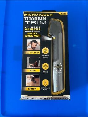 Titanium Trim Men’s Body Groomer - Black & Gold
